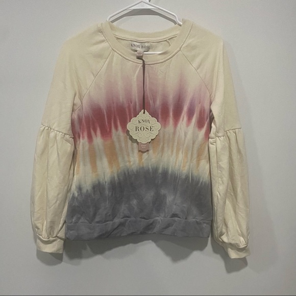 Women's Sweatshirt Off-White Tie-Dye Knox Rose Size S - Picture 3 of 7
